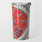 Large Medallion Suzani Bokhara Uzbekistan Embroidery Print Travel Mug Gallery Image 2