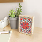 Large Medallion Suzani Bokhara Uzbekistan Embroidery Print Mini Art Print Gallery Image 2