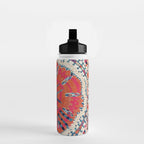 Large Medallion Suzani Bokhara Uzbekistan Embroidery Print Water Bottle Gallery Image 2
