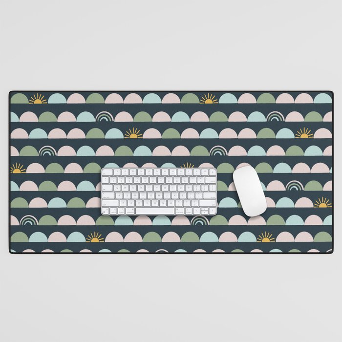 Rainbow Hillside Desk Mat Gallery Image 1