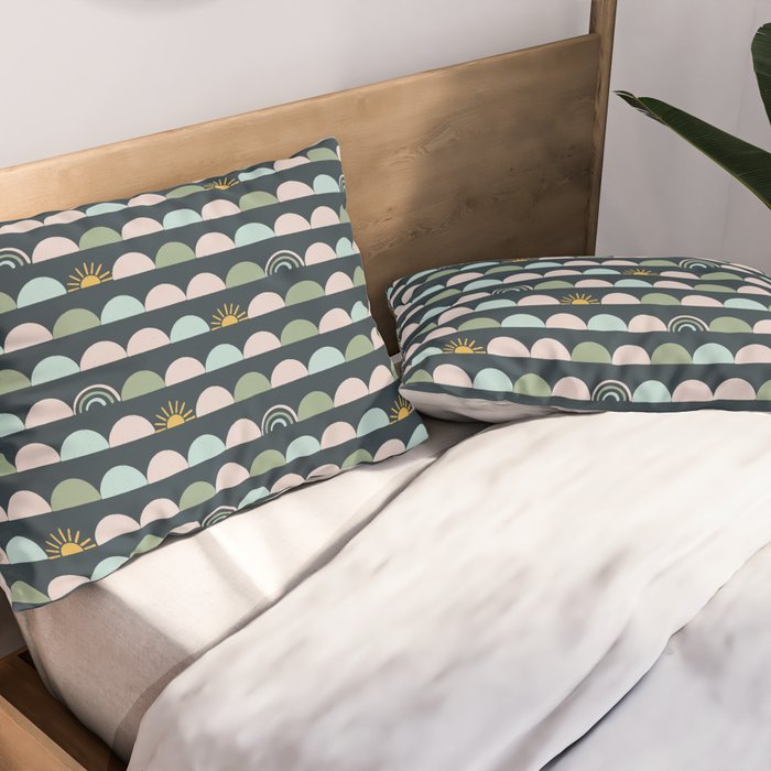 Rainbow Hillside Pillow Sham Gallery Image 2