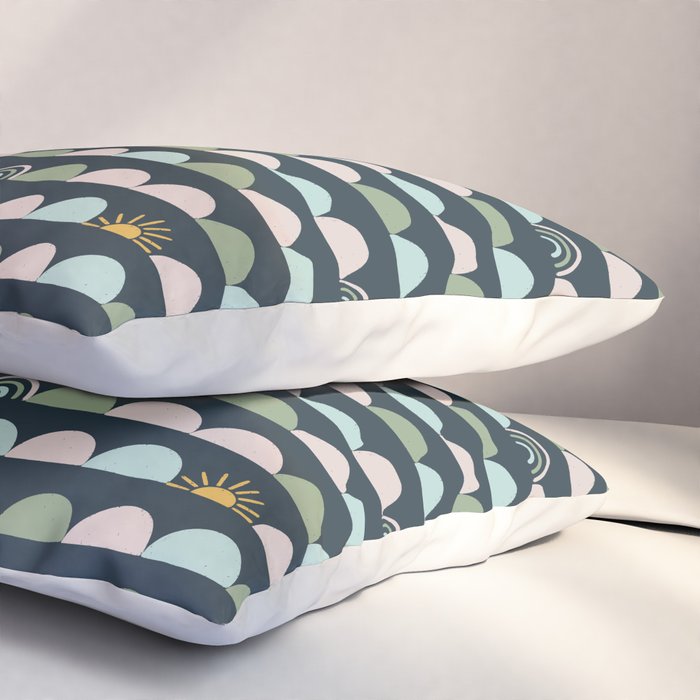Rainbow Hillside Pillow Sham Gallery Image 3