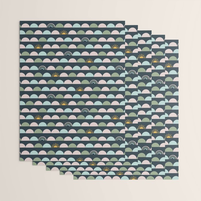 Rainbow Hillside Wrapping Paper Gallery Image 3