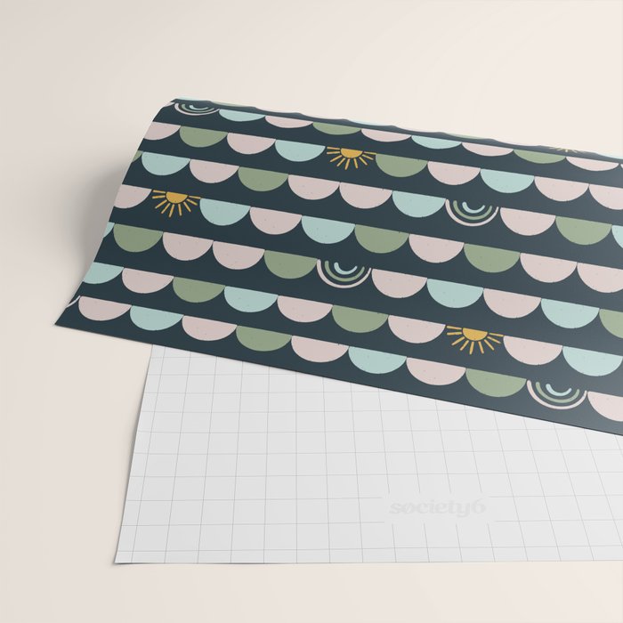 Rainbow Hillside Wrapping Paper Gallery Image 2