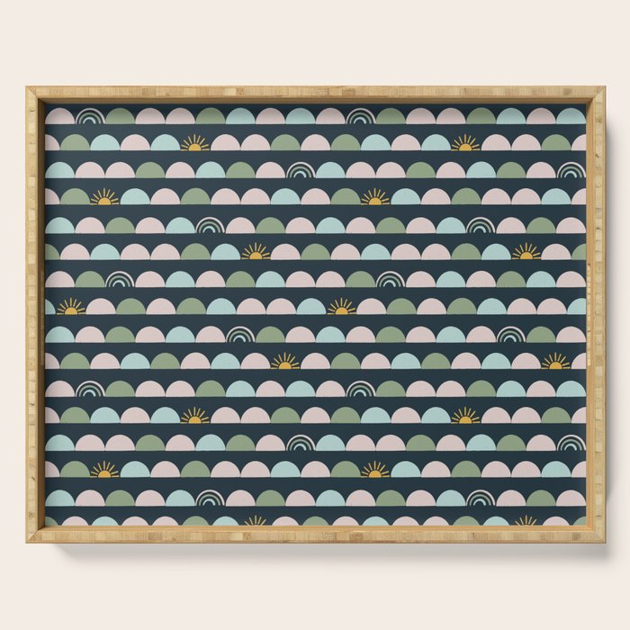 Rainbow Hillside Serving Tray Gallery Image 1