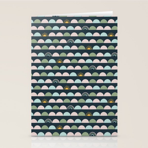 Rainbow Hillside Stationery Card Gallery Image 1