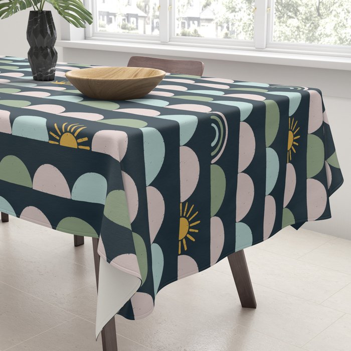 Rainbow Hillside Tablecloth Gallery Image 3