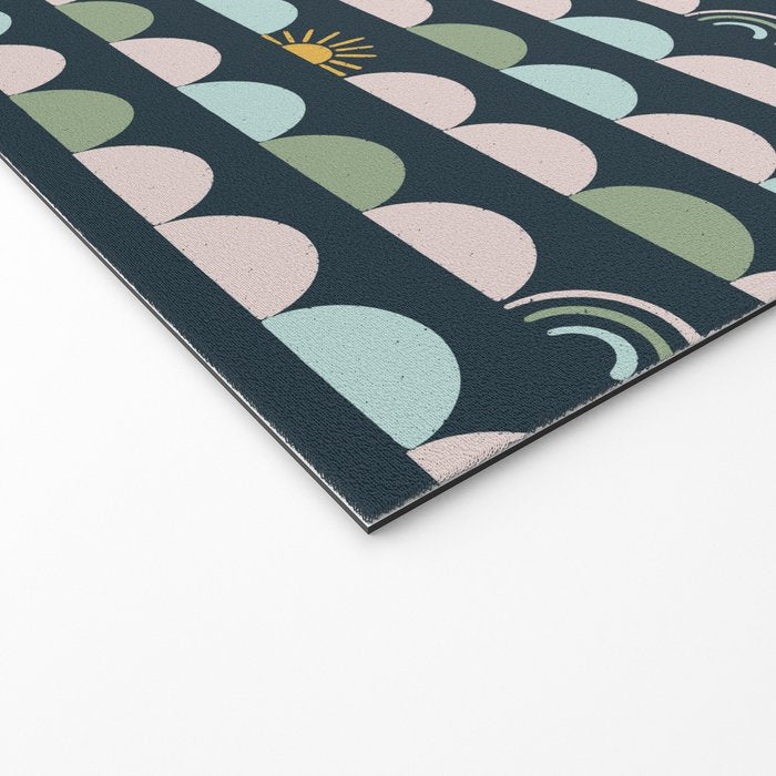 Rainbow Hillside Welcome Mat Gallery Image 2