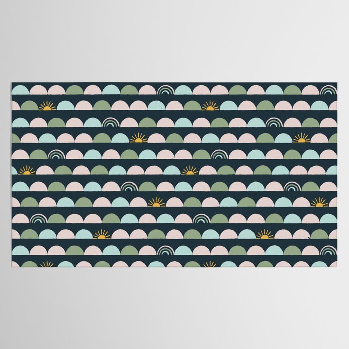 Rainbow Hillside Tablecloth Gallery Image 2