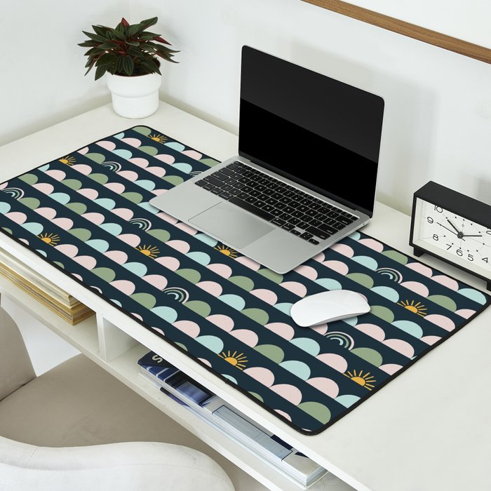Rainbow Hillside Desk Mat Gallery Image 2