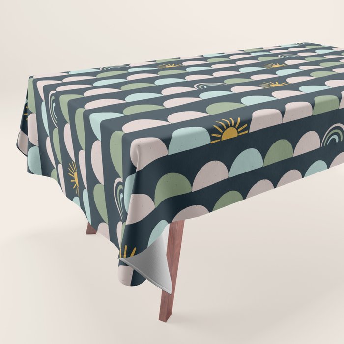 Rainbow Hillside Tablecloth Gallery Image 1