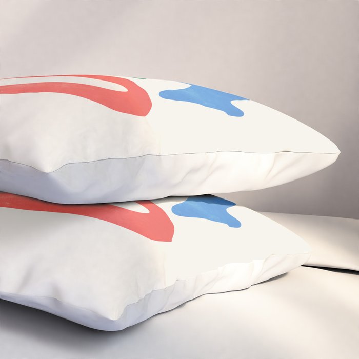 Collage I: Matisse Color Series | Mid-Century Edition Pillow Sham Gallery Image 3