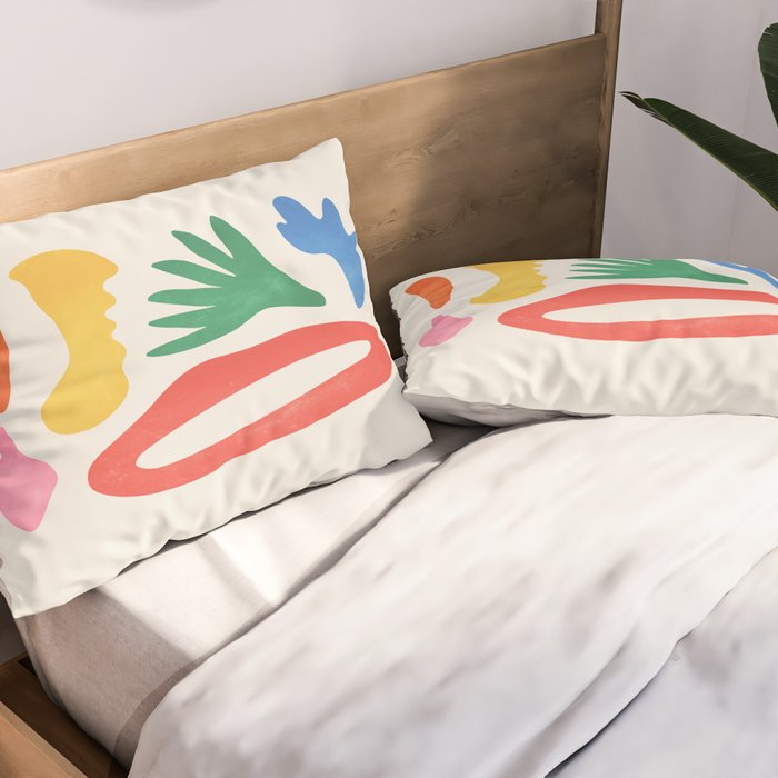 Collage I: Matisse Color Series | Mid-Century Edition Pillow Sham Gallery Image 2