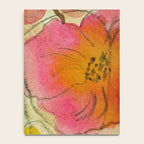 petals and circles mixed media floral watercolor abstract Notebook Gallery Image 4
