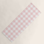 Baby Pink Buffalo Check Yoga Mat Gallery Image 1