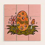 Aquarius Easter Egg Wood Wall Art Gallery Image 1