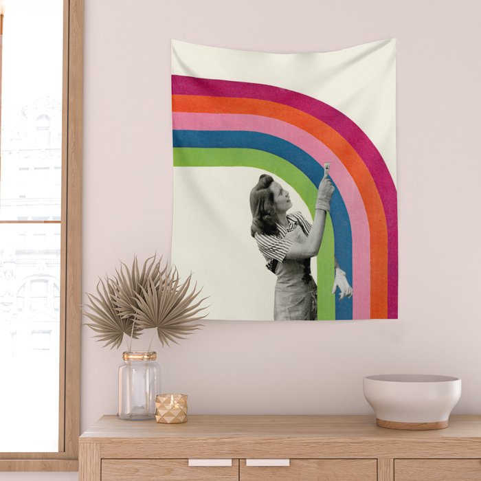 Paint a Rainbow Wall Tapestry Gallery Image 2