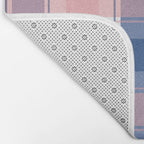 Soft Tones Grid Fusion Bath Mat Gallery Image 2