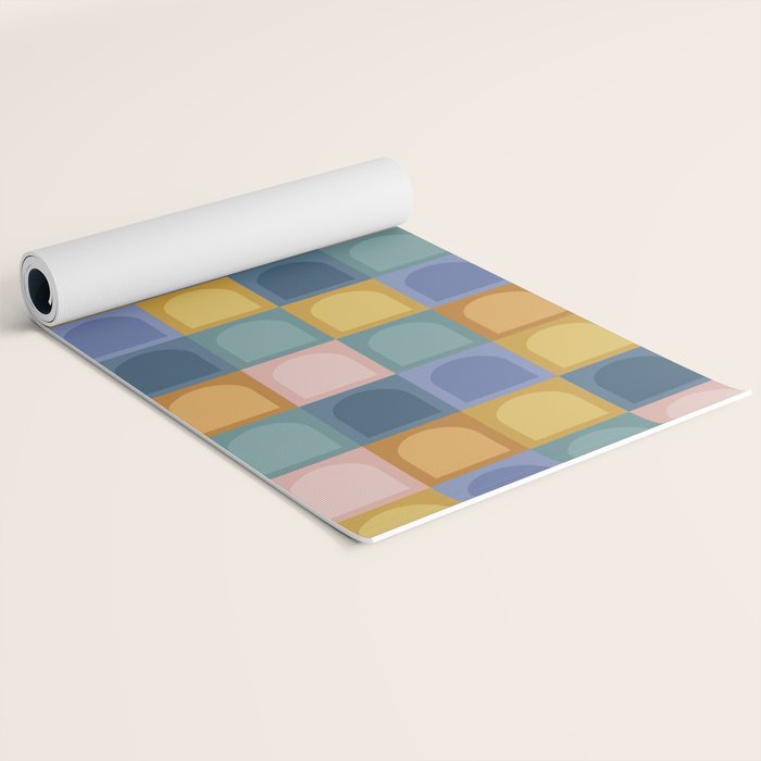 Checkered Arch Pattern II Yoga Mat Gallery Image 2