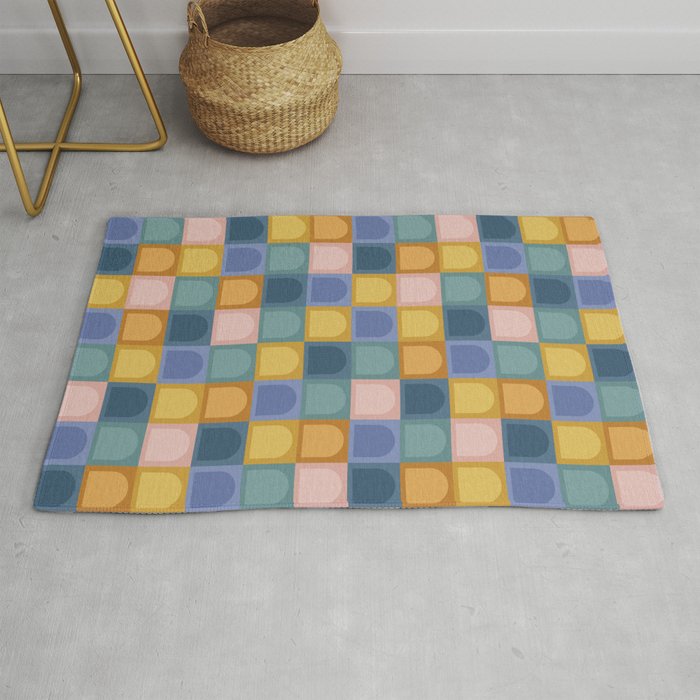 Checkered Arch Pattern II Rug Gallery Image 1