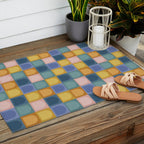 Checkered Arch Pattern II Outdoor Rug Gallery Image 2