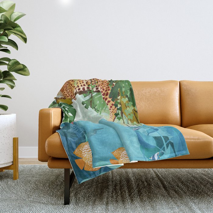 Welcome to the Jungle Throw Blanket Gallery Image 1