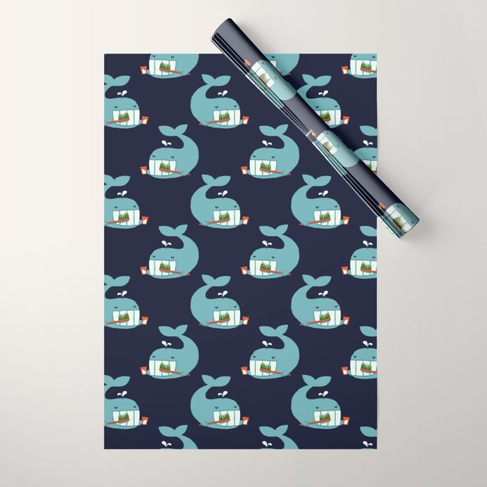 Brush Your Teeth Wrapping Paper Gallery Image 1