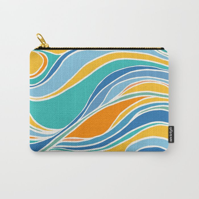 Summer Beach Abstract Carry All Pouch Gallery Image 1