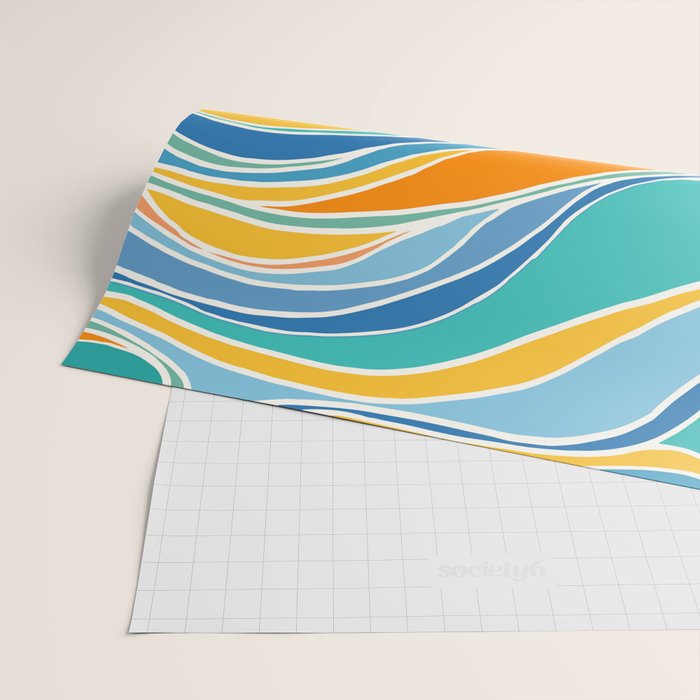 Summer Beach Abstract Wrapping Paper Gallery Image 2