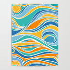 Summer Beach Abstract Poster Gallery Image 4