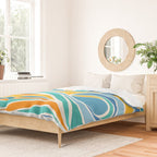 Summer Beach Abstract Duvet Cover Gallery Image 2
