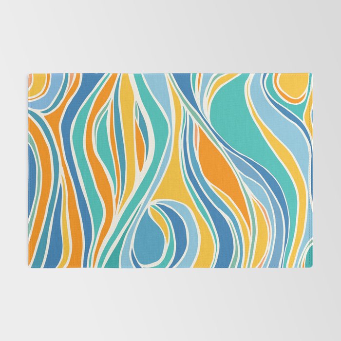 Summer Beach Abstract Rug Gallery Image 2