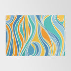 Summer Beach Abstract Rug Gallery Image 2