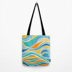 Summer Beach Abstract Tote Bag Gallery Image 2