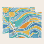 Summer Beach Abstract Placemat Gallery Image 1