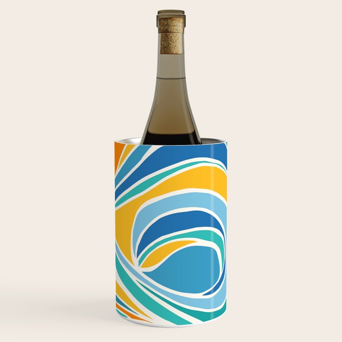 Summer Beach Abstract Wine Chiller Gallery Image 3