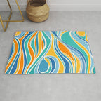 Summer Beach Abstract Rug Gallery Image 1