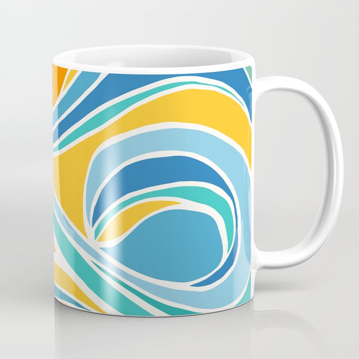 Summer Beach Abstract Coffee Mug Gallery Image 1