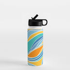 Summer Beach Abstract Water Bottle Gallery Image 1