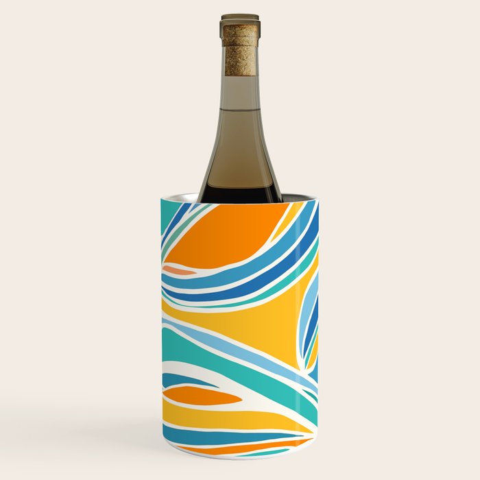 Summer Beach Abstract Wine Chiller Gallery Image 1