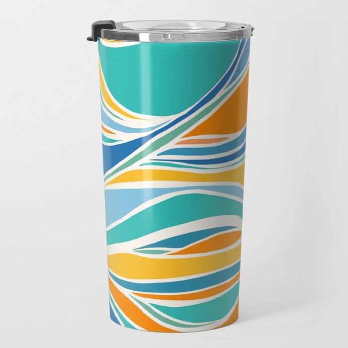 Summer Beach Abstract Travel Mug Gallery Image 3