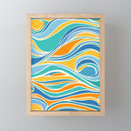 Summer Beach Abstract Mini Art Print Gallery Image 1