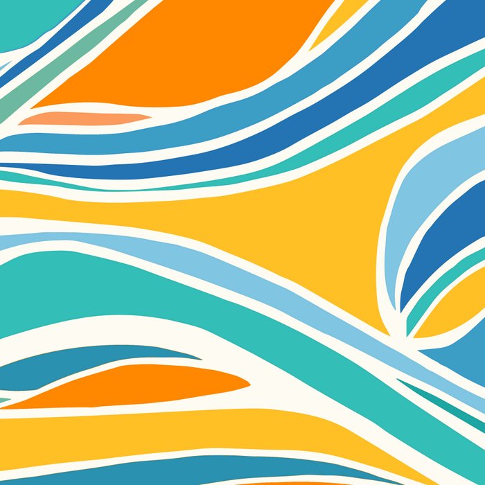 Summer Beach Abstract Coffee Mug Gallery Image 2