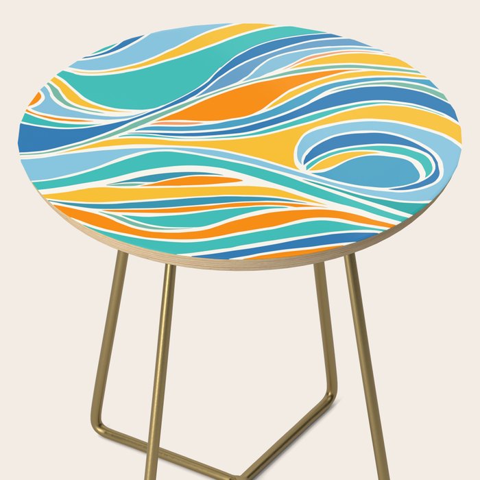 Summer Beach Abstract Side Table Gallery Image 2