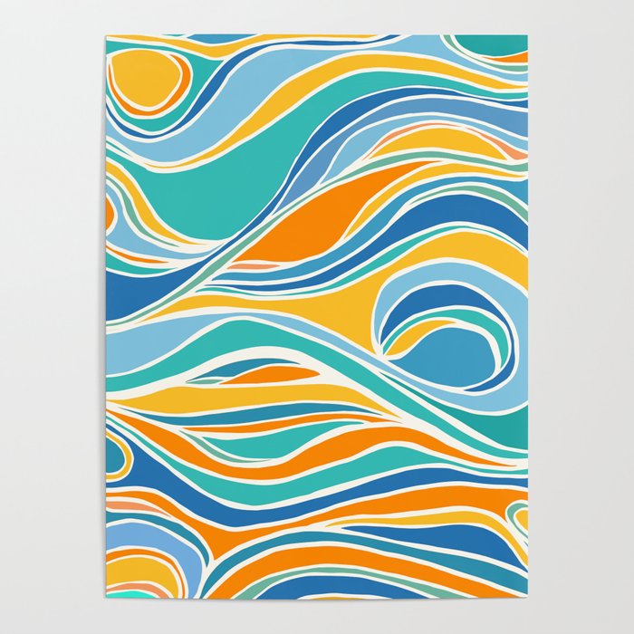 Summer Beach Abstract Poster Gallery Image 1