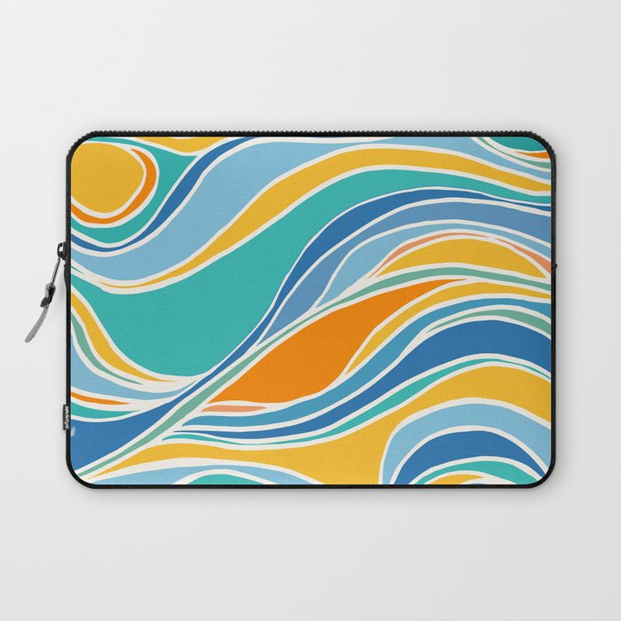 Summer Beach Abstract Laptop Sleeve Gallery Image 1
