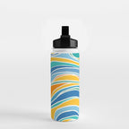 Summer Beach Abstract Water Bottle Gallery Image 2