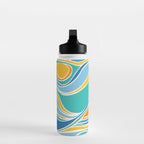 Summer Beach Abstract Water Bottle Gallery Image 3