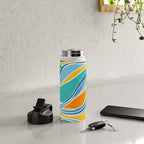 Summer Beach Abstract Water Bottle Gallery Image 4