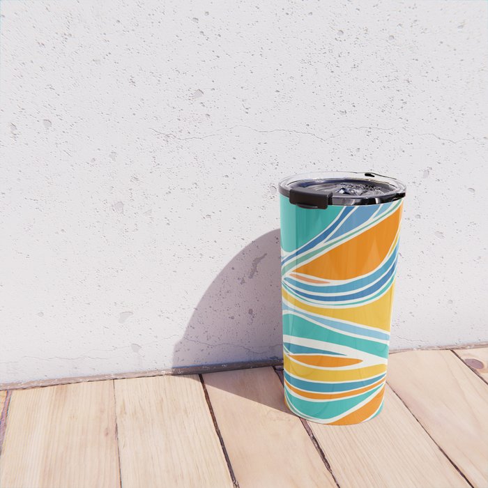Summer Beach Abstract Travel Mug Gallery Image 4